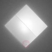 Nelly S - quadratic wall light with fabric 100 cm