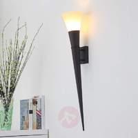 Neel LED wall torch, rust-coloured