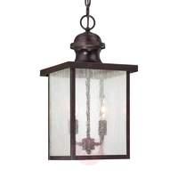 Newberry - hanging light in bronze for outdoors