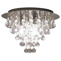 neptune 3 light flush ceiling chandelier in polished chrome