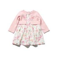 newborn girl 100 cotton pink long sleeve mock cardigan woodland animal ...