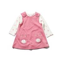 newborn girls 100 cotton pink bunny applique pocket pinny and printed  ...