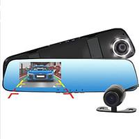 New Full HD 1080P Dash Cam Car Dvr Camera Mirror With Dual Lens Video Recorder Auto Dvrs Rearview Cameras 6 Led Light