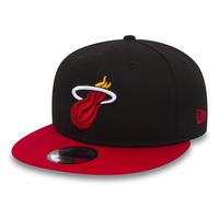 New Era 9Fifty Black Base Snapback Cap - Miami Heat