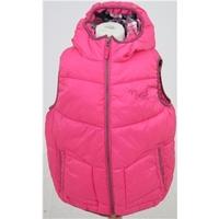 Next, age 11-12 years bright pink hooded body warmer