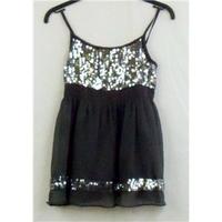 Next grey sequinned party dress Age 6