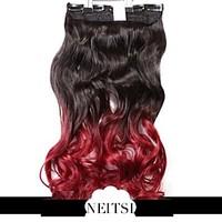 neitsi 1pc 110g 22 34 full head 5clips kanekalon synthetic hair pieces ...