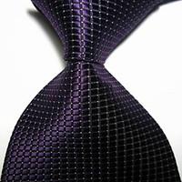 new black checked jacquard woven mens tie necktie tie2014