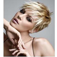 New Product Blonde Short Syntheic Wave Wig Extensions Top Quality