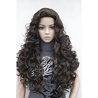 New Fashion Brown Long Curly Wonen\'s Full wig