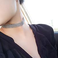 Necklace Rhinestone Choker Necklaces Jewelry Wedding Party Special Occasion Halloween Engagement Daily CasualBasic Design Circular Design