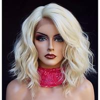 New Fashion BLonde Bob Lace Front Wigs Short Loose Wave Hair Heat Resistant