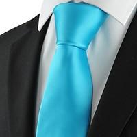 New Solid Baby Blue Men Tie Suit Necktie Formal Wedding Party Holiday GiftKT1018