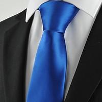 New Solid Royal Blue Mens Tie Suit Necktie Formal Wedding Holiday Gift KT1012