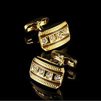 new gold cufflinks mens jewelry golden french cuff links shirt sleeve  ...