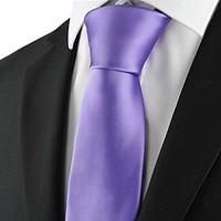 New Solid Purple Mens Tie Suit Necktie Formal Wedding Party Holiday Gift KT1020