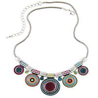 Necklace Statement Necklaces Jewelry Wedding / Party / Daily / Casual Fashion Alloy Silver 1pc Gift