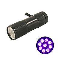 New! Mini UV ULTRA VIOLET 9 LED FLASHLIGHT BLACK LIGHT Torch Light Lamp