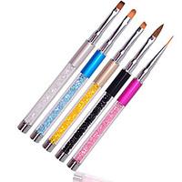 New 1pcs Professional Nail Art Design Brush Pen Drawing Lines Painting Carving Gradient UV Gel Salon Beauty Nail Tools
