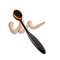 New Pro Cosmetic Makeup Face Powder Blusher Toothbrush Curve Black Oval Brush