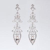 New Style Leaves Crystal Earrings