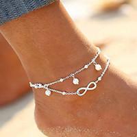 New Hot 1PC Hot Summer Beach Ankle Infinite Pearl Drop Foot Jewelry Anklets Anklet Bracelets for women