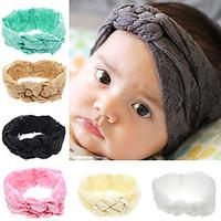 New Baby Headband Baby Turban Lace Flower HeadbandKnitting Cross Knot Headband Head Wrap