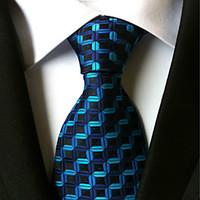 new blue waves classic formal mens tie necktie wedding party gift tie0 ...