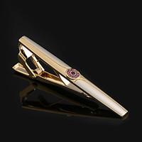 New Luxury Gold Plated Tie Clip For Mens Wedding Gift Pin Clasp Tie Bar Fashion Classic Tie Clips For Business Suit Necktie