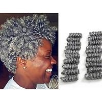 new curlkalon crochet braids 10inch synthetic kanekalon braiding hair extension 20 roots/pack saniya curls bouncy twist crochet hair 5packs make head