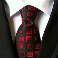 New Black red Classic Formal Men\'s Tie Necktie Wedding Party Gift TIE0070