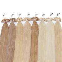 neitsi 20 1gs 50g keratin fusion u nail tip straight human hair extens ...