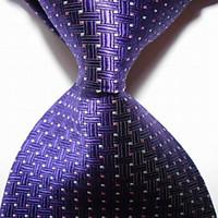 new purple crossed jacquard woven mens tie necktie tie2026