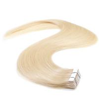 Neitsi 20\'\' 50g Tape in Human Hair Extensions 5A Grade 20Pcs Straight Skin Weft Extensions Bleach Blonde#