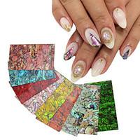 new 1pcs natural shell adhesive 3d nail art stickers decals diy uv gel ...