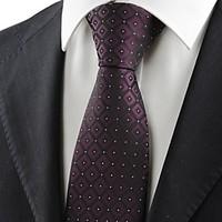 new purple black gradient checked jacquard mens tie necktie wedding gi ...