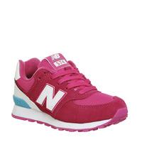 new balance kids 574 lace 10 2 pink white blue