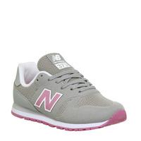 new balance kids 373 lace 10 2 grey pink