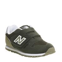 new balance kids 373 velcro 5 9 grey green