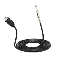 New Guitar Bass 1/4\'\' 6.3mm To USB Link Connection Instrument Cable Adapter for PC/MAC Recording 3M