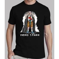 nerd stark white throne black shirt