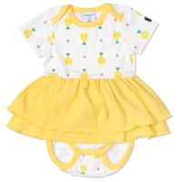 newborn baby bodysuit dress combo yellow quality kids boys girls