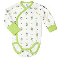 newborn baby wrap around bodysuit green quality kids boys girls