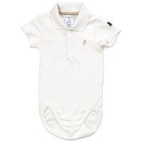 Newborn Baby Bodysuit With Collar - White quality kids boys girls