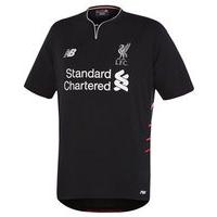 new balance liverpool fc 201617 short sleeve away jersey youth black