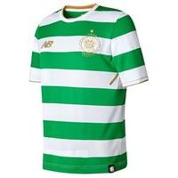 New Balance Celtic FC 2017/18 Short Sleeve Home Jersey - Youth - Green/White