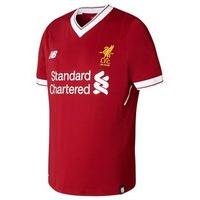 New Balance Liverpool FC 2017/18 Short Sleeve Home Jersey - Youth - Red