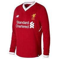 New Balance Liverpool FC 2017/18 Long Sleeve Home Jersey - Youth - Red