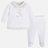 Newborn baby boy footed trousers and jumper Mayoral