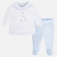 Newborn baby boy footed trousers and jumper Mayoral